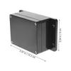 iplusmile Waterproof Junction Box, Power Distribution Box, Outdoor Wiring Box, Waterproof ABS Black, 15.2x9x5.5cm