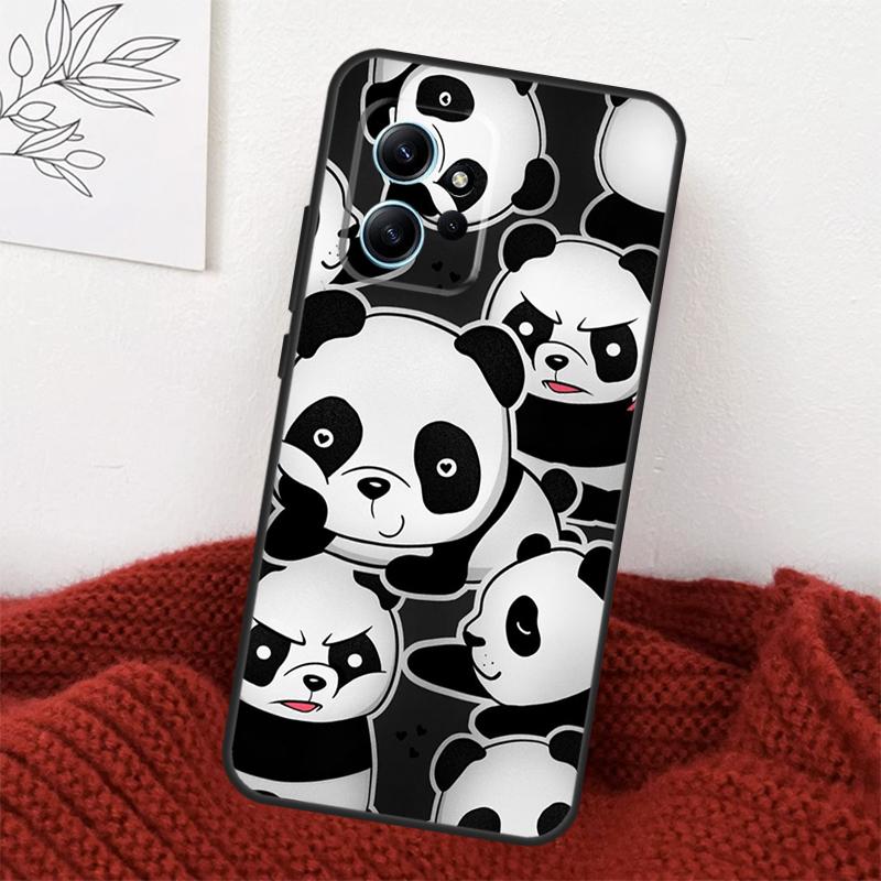 Panda Animal Case For Xiaomi Redmi Note 14 13 12 11 10 15 Pro Plus Cover For Redmi 15 15C 10C 12C 13C 14C