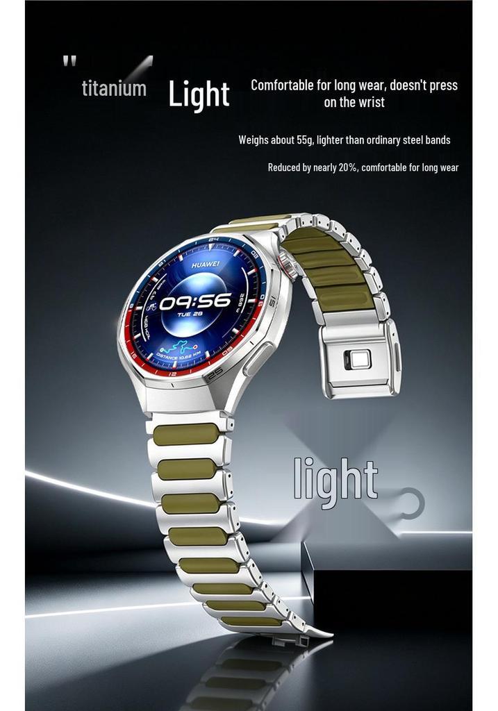 Huawei GT7 Watch: 22mm Titanium Magnetic Buckle Strap for GT Pro