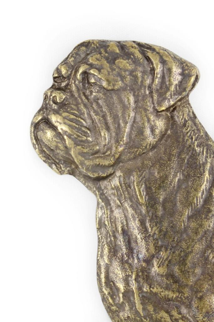 Bullmastiff, Bulmastif - Tabliczka Na Drzwi Z Psem, Mosiężna Plakietka Powitalna, Wyjątkowy Szyld Z Napisem Welcome Marki Art-Dog