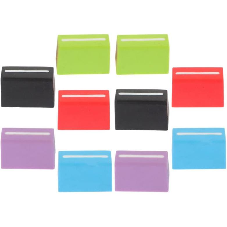 10Pcs Slider Cap Replacement Knob for Mixer Fader Control 4Mm Inner Hole Assorted Colors for Various Devices
