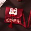 Cute 3D New Year Red Envelope Cartoon Blessing Money Bag Soft Leather Traditional Red Envelope for Children