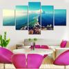 Wall Art Canvas Painting 5 Pieces Popular Clouds And Hilltop Views Modern Picture On Canvas Prints Decor No Frame