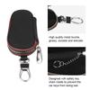 Universal Car Auto PU Leather Zipper Key Case Holder Storage Bag Cover Black