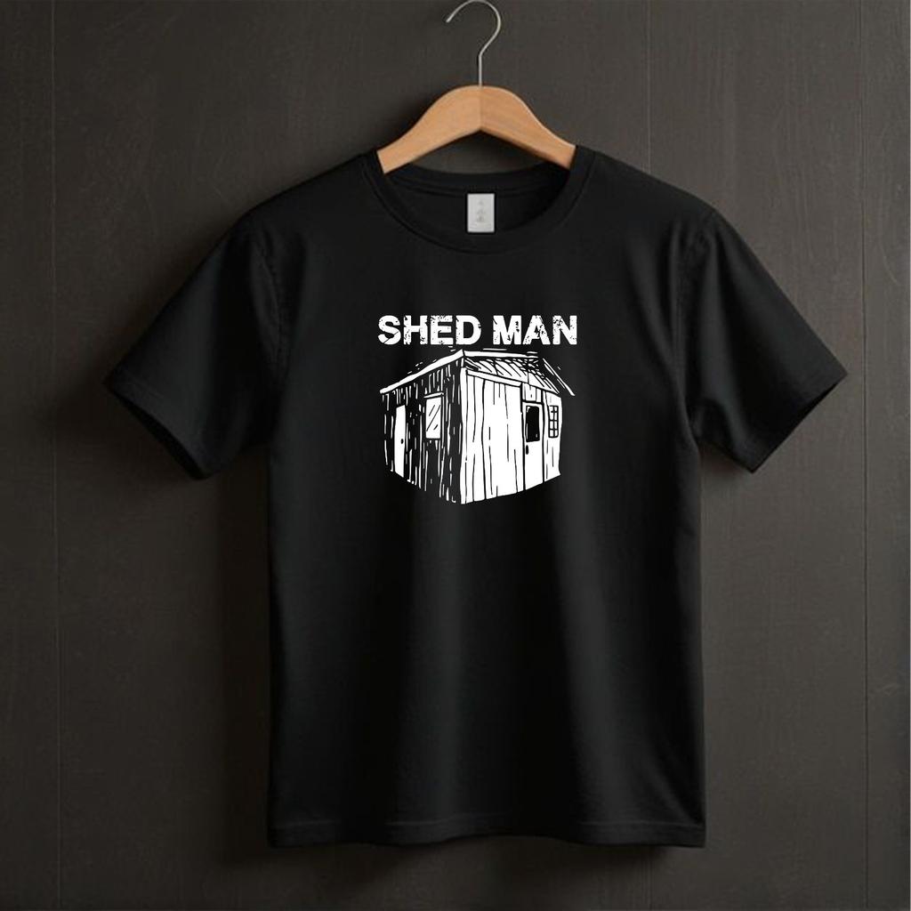 Shed Man T Shirt Funny Novelty Gardening Shedhead Allotment Top Mens Navy Large