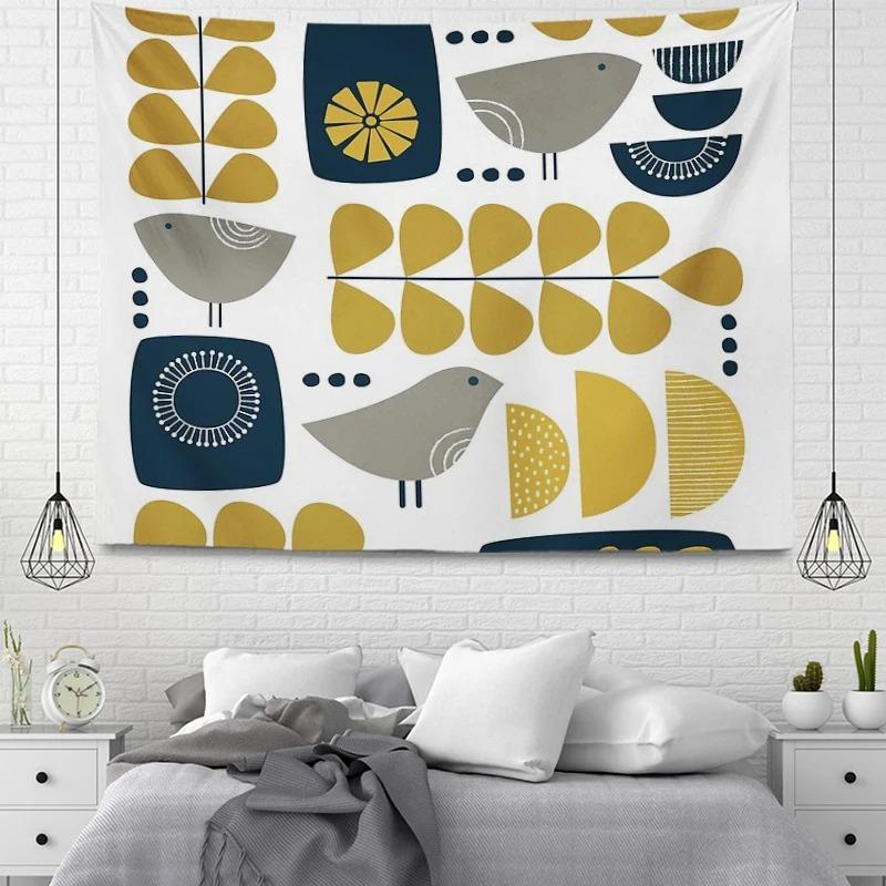 Office Living Room Tapestry Simple Geometric Decorative Hanging Cloth Home Wall Decoration Tapestry