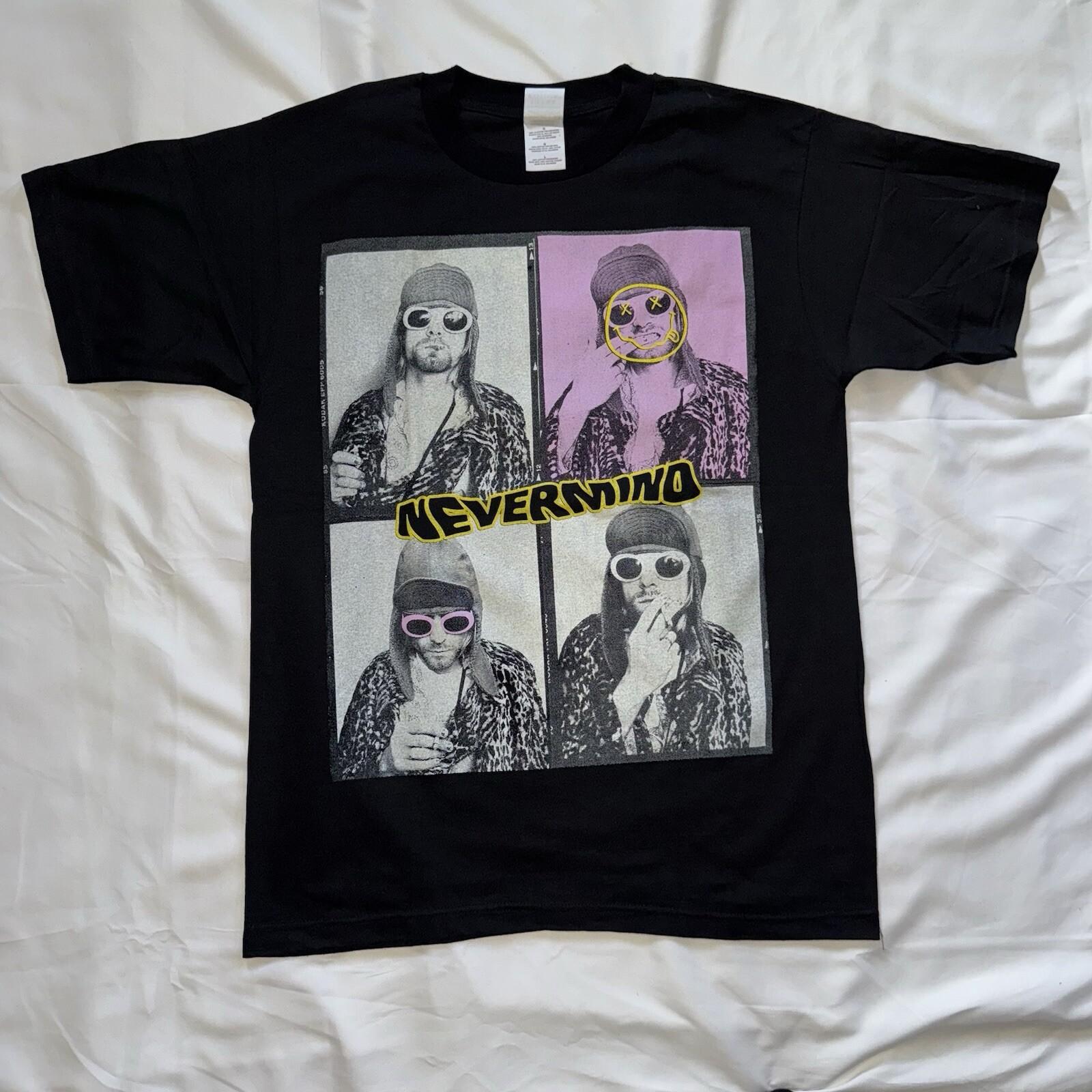 

26 Nirvana Band Kurt Cobain Vintage T-shirt Men s Sz L Modern Reprint AOP Unisex T-Shirt XL