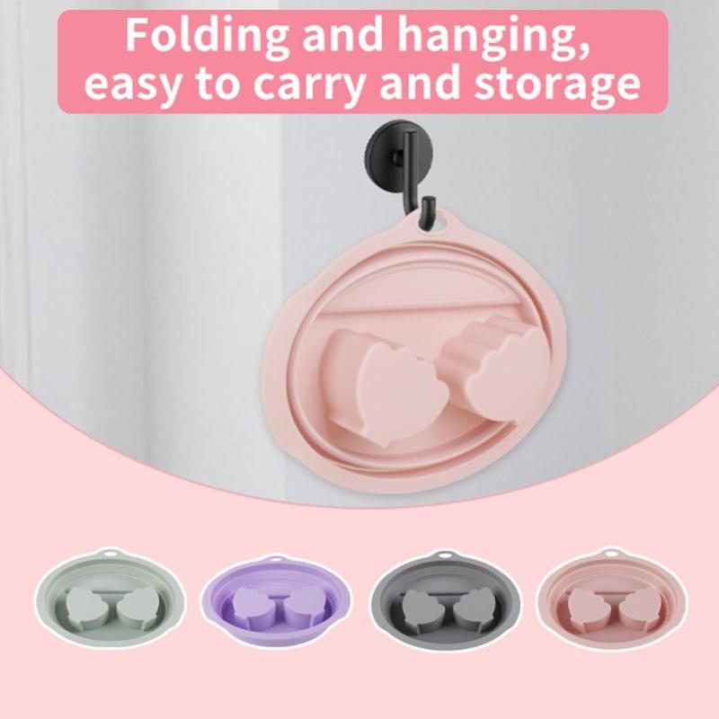 Delikatna Miska do Moczenia Rąk do Manicure Pedicure Antypoślizgowy Silikon Wodoodporny Pielęgnacja Paznokci Nail Art Łatwy w Transporcie