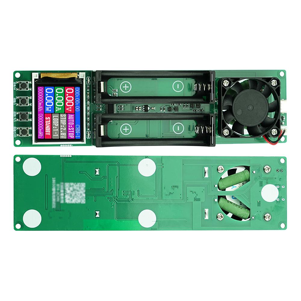 Upgraded 2 Channel 18650 Electronic Load Tester Internal Resistance Capacity Detector Automatic Cycle Charge Discharge PDCharger
