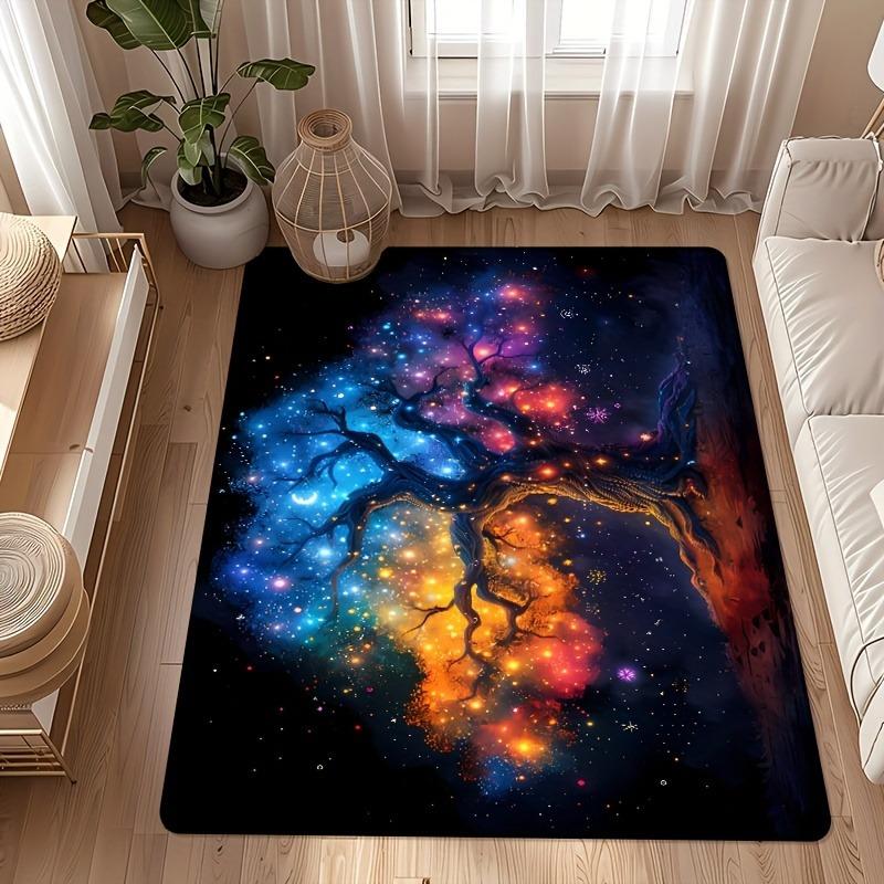 1PC Energy Tree Pattern Kitchen Rugs Non-Slip Home Door Mats Pop design Bathroom Rug Bath Mat Carpet for Home Sink Laundry Decor