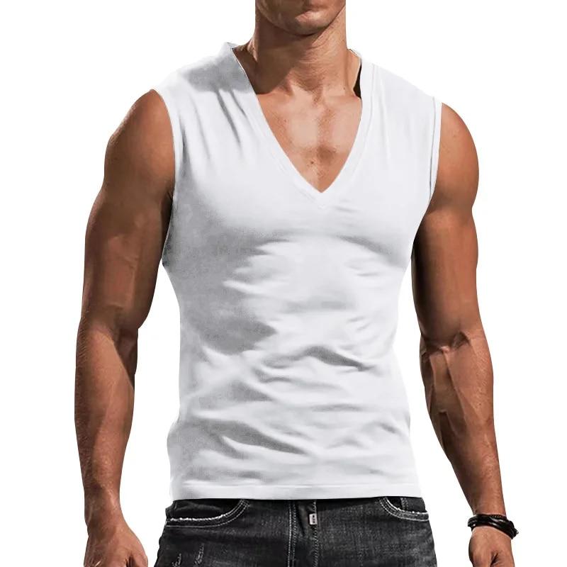 Herren Print Sportweste Tanktops Sommer Fitnessstudio Muskelaufbau T-Shirt