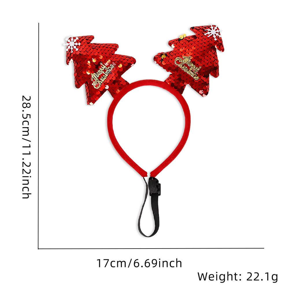 Чарівна різдвяна колекція пов'язок на голову для домашніх тварин з яскравими святковими кольорами для собак