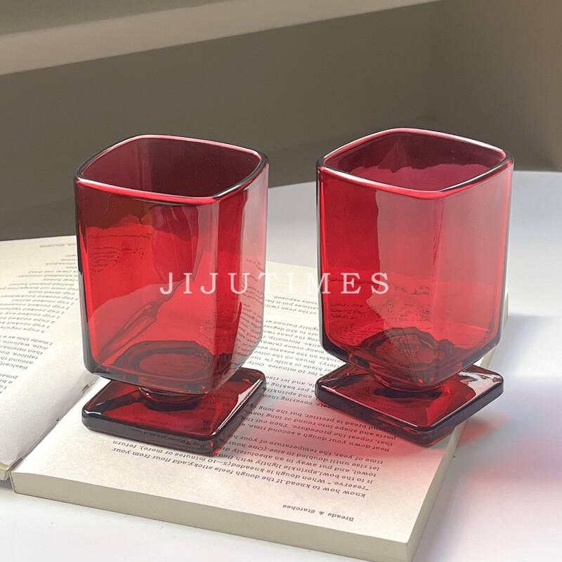 ZISIZ Vintage Maillard Low-Foot Glass Decor