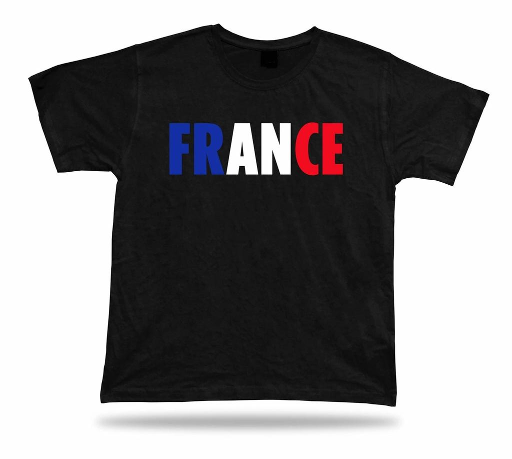 FRANKREICH rot weiß blau Hemd neu waschbar Weltmeisterschaft Stolz ROT WEISS & BLAU Angriff