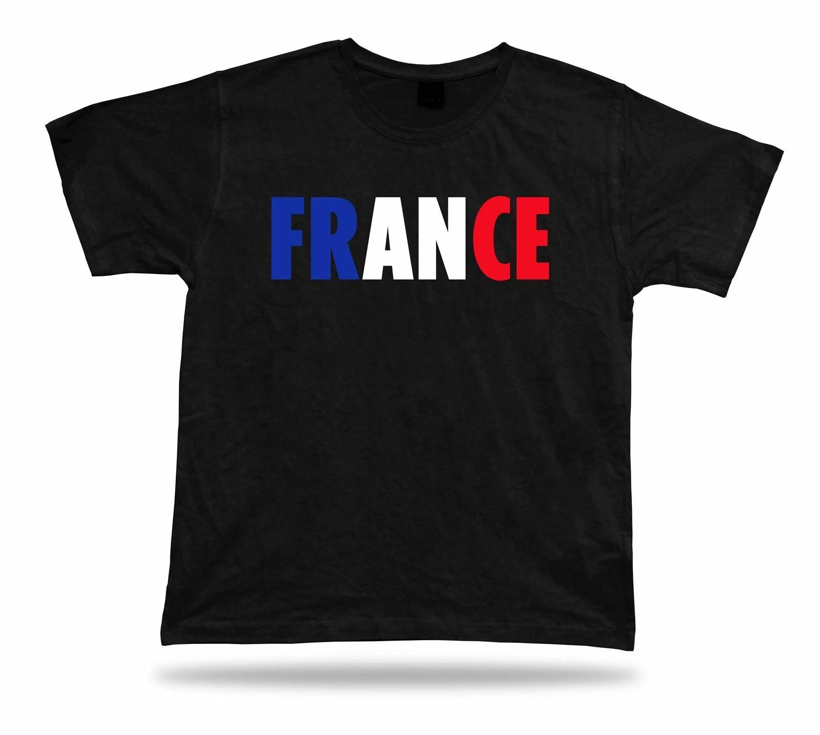 FRANCE red white blue shirt new washable world cup pride RED WHITE & BLUE attack S