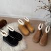 Thick-soled Snow Boots for Women 2025 New Winter Fur Integrated Short Tube Snow Cotton Piled and Thickened Outer Wear Cotton Shoes for Women