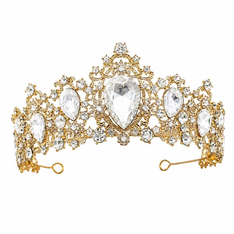 Crown Bride Rhinestones Crown Hair Accessories Wedding Accessories Crown Queen