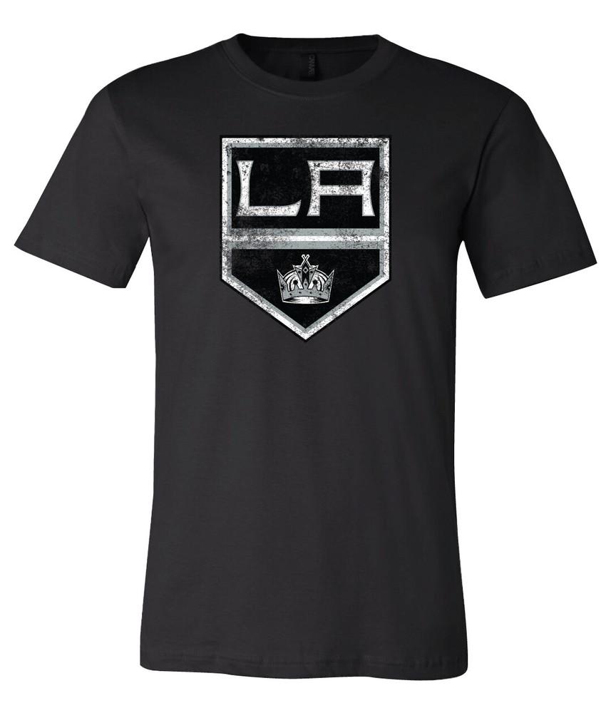 Футболка с состаренным логотипом Los Angeles Kings S-6XL Отслеживание!! Футболка Unisex XXL