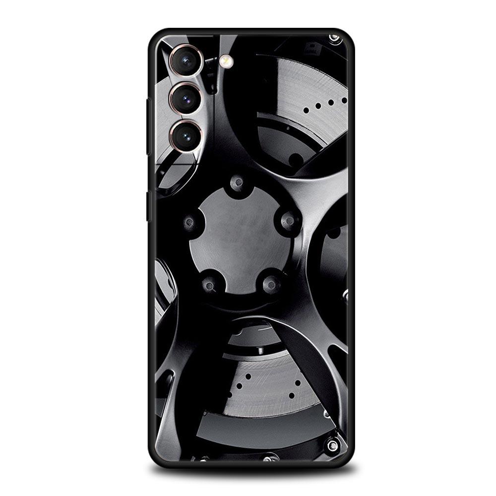 Phone Case Cover for Samsung Galaxy S26 S25 S24 S23 S22 S20 S21 FE Ultra Plus S25 Edge 5G Soft TPU Sports Car Wheel Tire Speed
