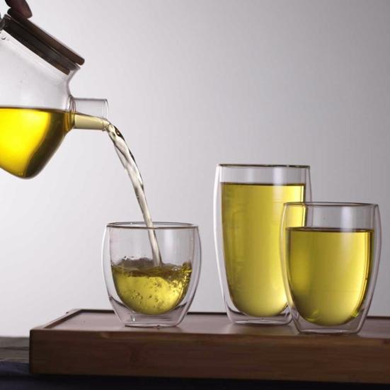 Milk Mug Lightweight Heat Resistant Double Wall Double Layer Glass Mug Tea Coffee Milk Mug