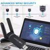 1300Mbps USB WiFi Adapter 2.4G/5GHz Dual Band Network Adapter 802.11AC WiFi 2 Antenna Dongle For PC/Laptop Driver Free Win10/11