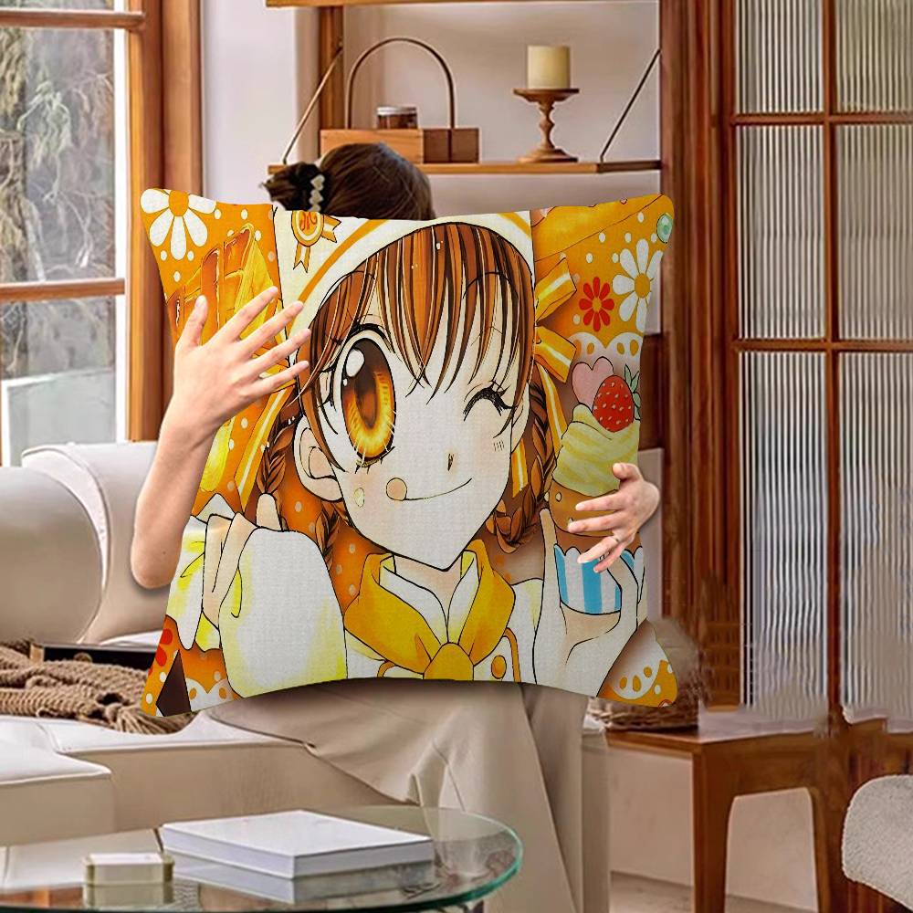 Anime Yumeiro Patissiere Cushion Cover Pillow Cover Decor Pillowcase Printed Cushion Case For Couch