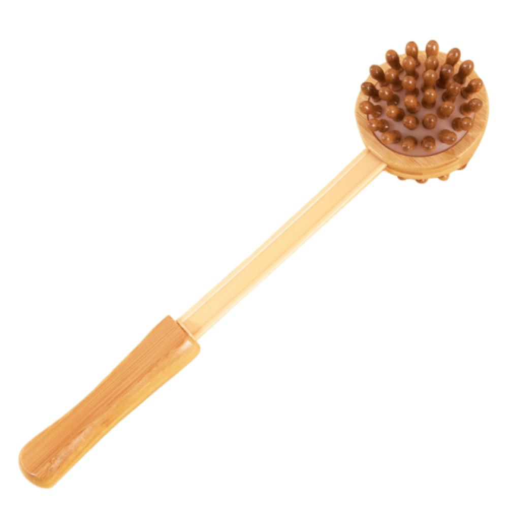 Double Head Massage Hammer Multi-Functional Wood Back Knock Massage Tool Stress Relief Flexible Point Massage Stick