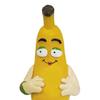 Mini Banana Figurine Ornament, Funny Banana Man Desktop Decoration with Happy And Angry Expressions, Resin Cute Collectible for Home Office Gift