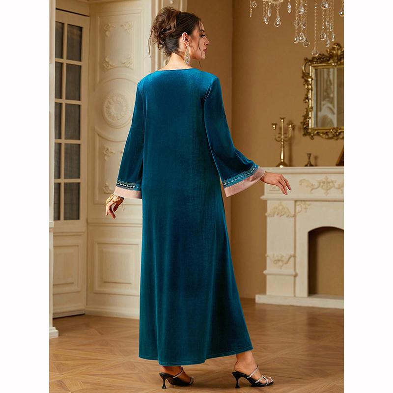 Ramadan Eid Muslim Dress Dubai Vestidos Long Robe Morocco Saudi Abayas Kaftan Dresses