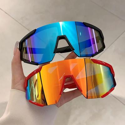 Oversized Sport Goggle Sunglasses Women For Men Luxury Brand Designer Sun Glasses Vintage Punk Ski Cycling Windproof Eyeglasses