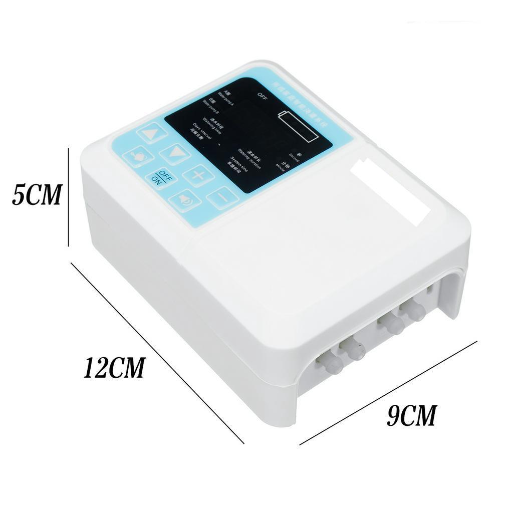 

USB 1200 mAh 3W Upgraded 2 Pump Solar Automatic Electronic Watering Timer Garden Irrigation Controller Plant Watering System