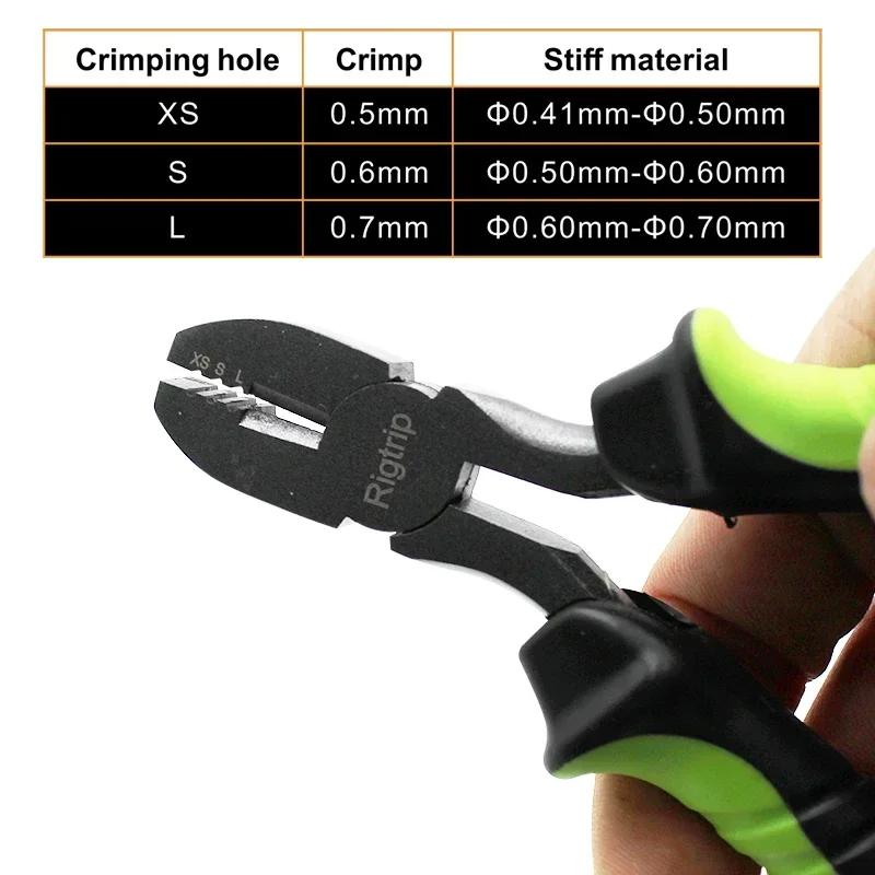 1Set Carp Fishing Tool Crimping Pliers For Neat Chod Rigs And Booms Fit Fluorocarbon Stiff Link Crimps 0.5/0.6/0.7mm Accessories