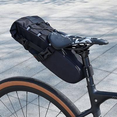 Úložná taška na sedlo bicykla 5,8 l kapacita vodotesná reflexná cestný horský bicykel sedlo zadná taška organizér puzdro cyklistické doplnky