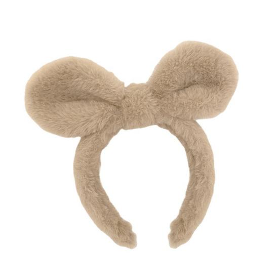 Hair Hoop Non-slip Ultra Soft Cosplay Headdress Plush Bear Ears Plush Headband Hair Accessories