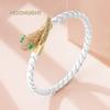 High Quality Snake Head Open Bracelets for Women New Trendy Genuine Braided Leather Bracelet Jewelry Gift Fashion Accessories