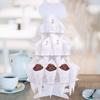 1 Conjunto Bandejas de Pétalas de Papel Suporte para Cone de Confete Artesanato DIY Decoração para Festa de Casamento Buquê de Flores Doce Pequeno Floral Seco