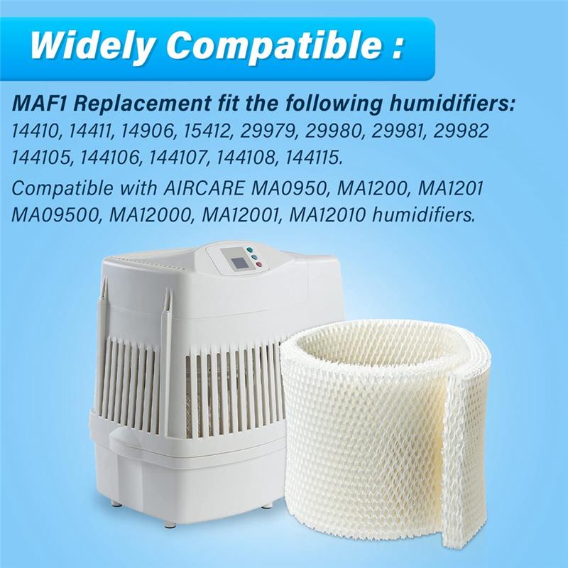 MAF1 Wick Humidifier Filter for Aircare Humidifier Filters -Compatible for Essick Air Emerson Moistair Filter - 2 Pack