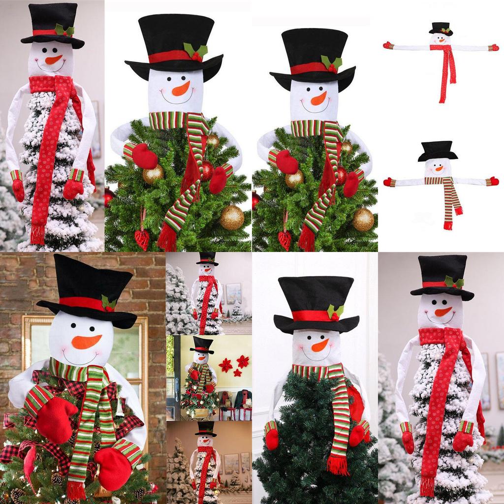 Charming Snowman Christmas Eve Tree Topper Perfect For Indoor And Outdoor Festivities