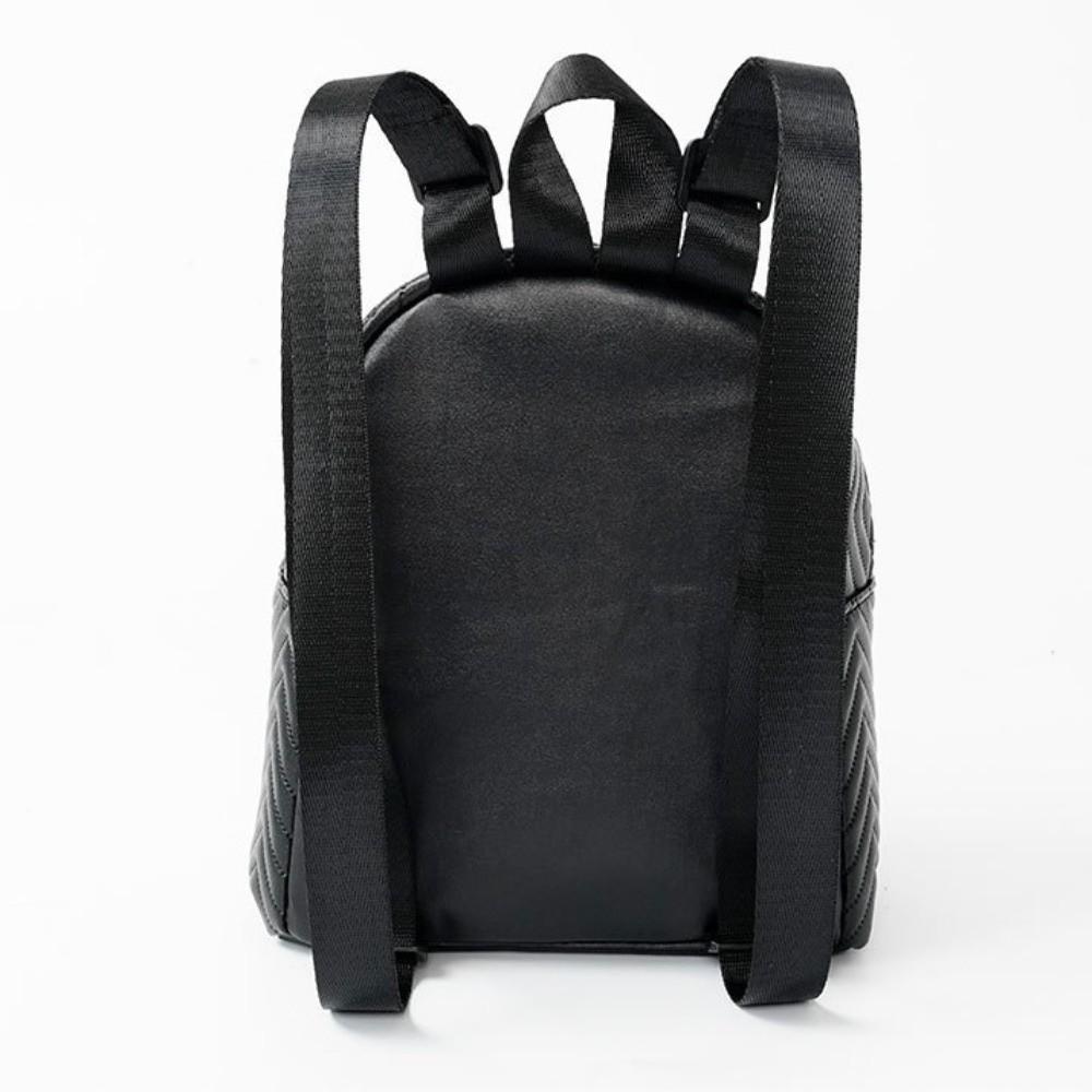 Elegant PU Leather Bag Korean Style Kids Mini Bag Fashion Triangular Stripes Backpack  Students