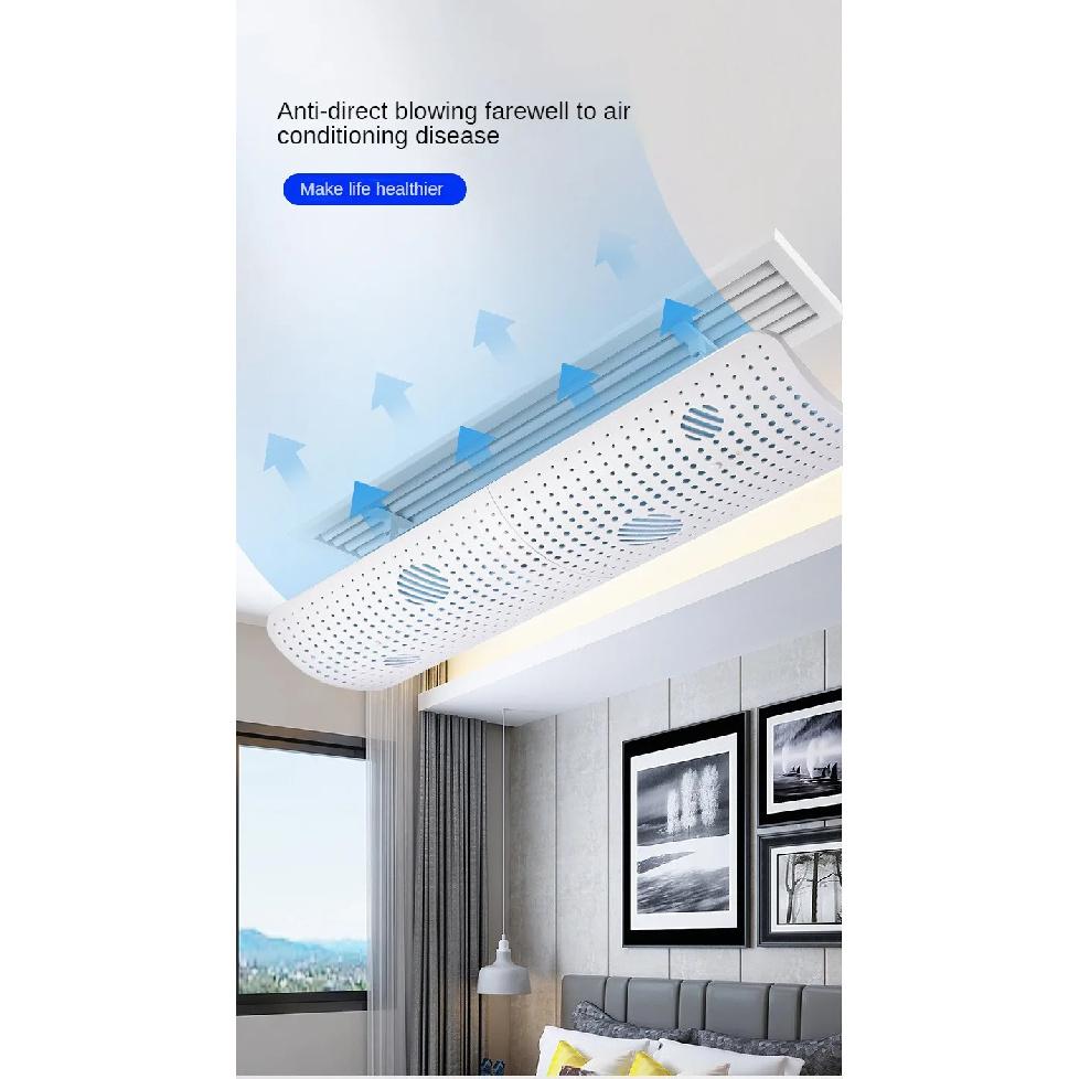 Central Air Conditioning Windshield Duct Type Air Conditioner Outlet Baffle Office Ceiling Anti-Direct Blowing Wind Deflector