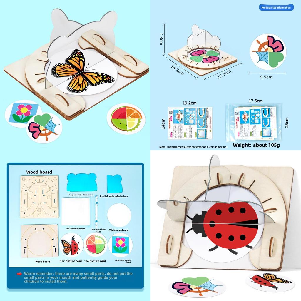 Science Experiment Diy Mirror Reflection Kit For Kids Educational Handson Learning