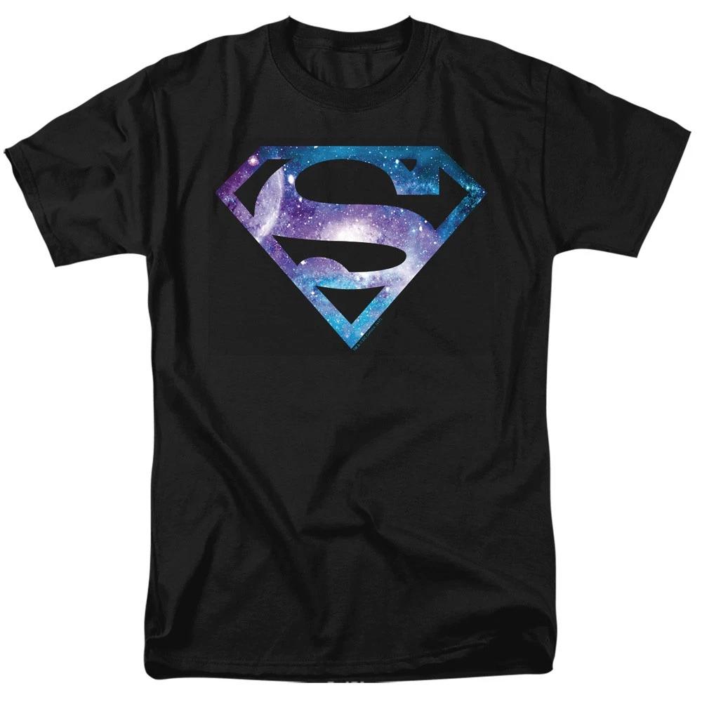 DC Comics - Superman - Galaxy 2 Shield - Adult Unisex T-Shirt - Black XXL