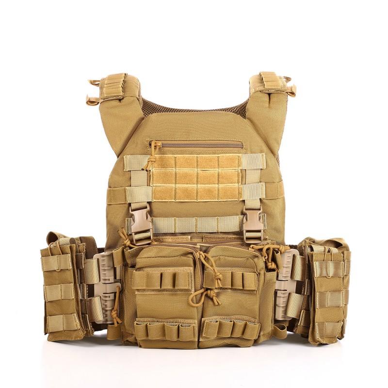 Tactical Vest Quick-Release Multi-Pocket Breathable Oxford Fabric Combat Training Airsoft Paintball Outdoor Activities