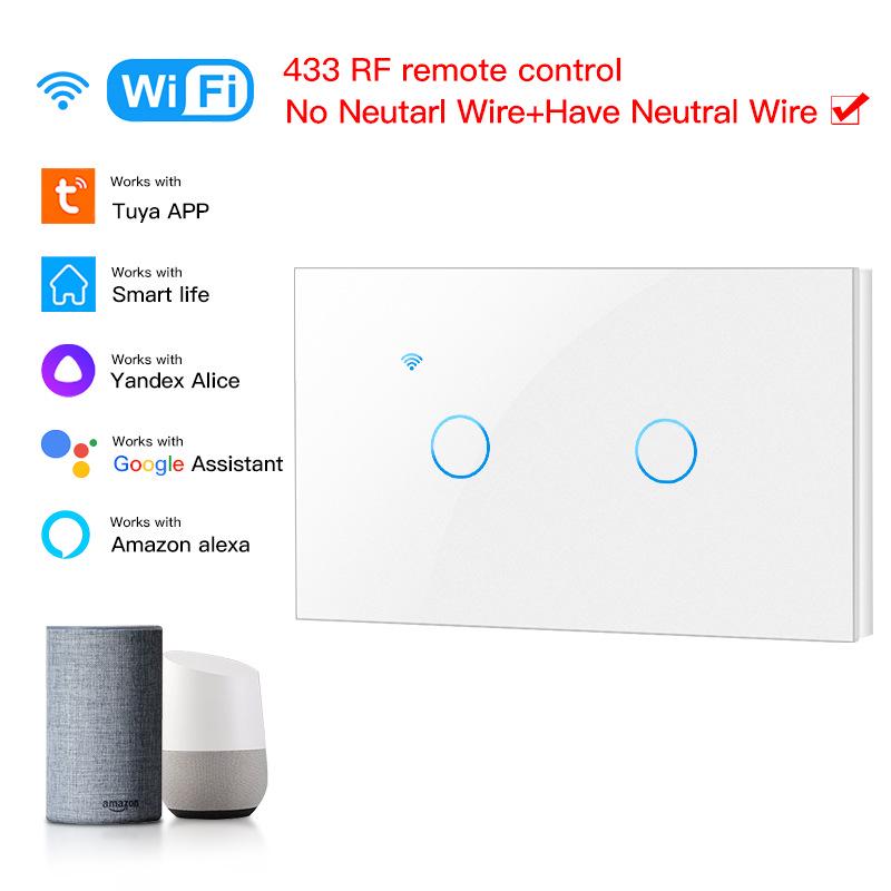 Graffiti Smart Voice-Controlled WiFi Touch Switch Panel, Alexa-Compatible, US Specifications