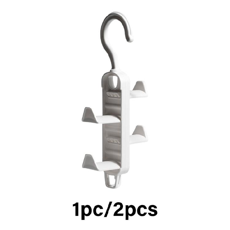 Durable Plastic Materials Hanging Hook Versatile Clothes Rack Organizers with Multiple Hanger for Home and Closet Use