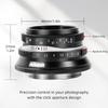 Pergear 25mm Large Aperture Manual Camera Compact and Ideal for Everyday Street and Landscapes F1.7 APS-C Lens, Lightweight, Photography, Portraits,