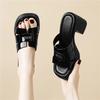 Thick-bottomed Height-increasing Slippers for Women's Summer Outer Wear, High-end Sense of Fashion, Super Fire Silver Beach