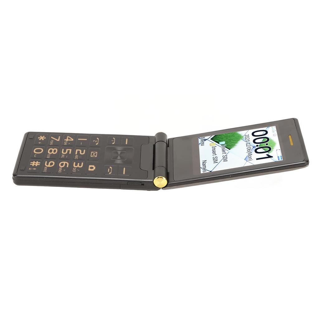 Flip 2G Seniors Phone 2.8 Inch Double Sided Large Screen Cell Phone Long Standby Dual SIM 5900mAh 1.3 MP Support