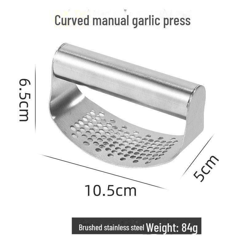 Silicone & Stainless Steel Garlic Peeler and Press Tool 