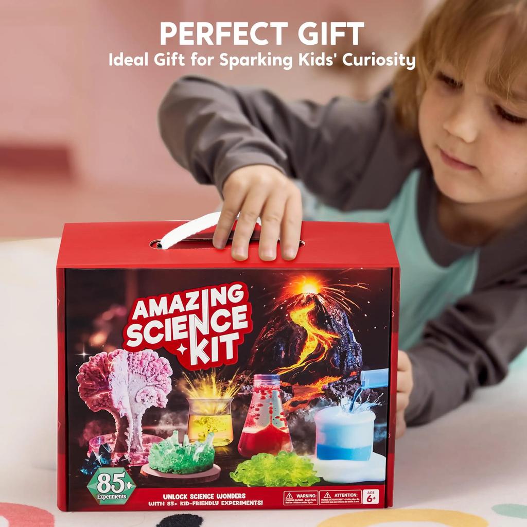 85+ STEM-Wissenschaftskits für Kinder konzipiert Lehrreiche Experimente Spielzeug Geburtsdatum Weihnachtsgeschenke für Jungen Mädchen Alter 6-12